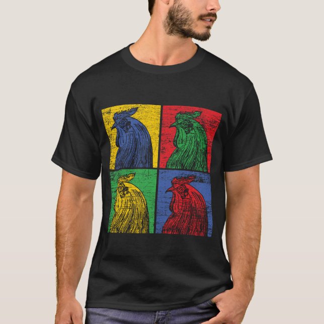Chicken Popart T-Shirt (Front)