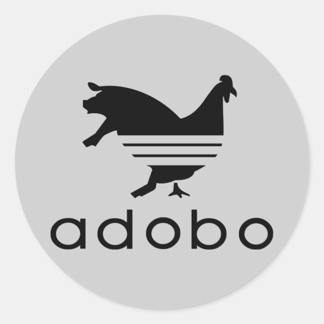 Chicken Pork Adobo (Sticker) Classic Round Sticker (Front)