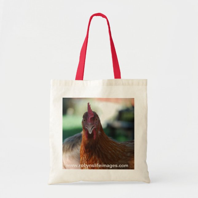 Chicken Portrait Tote Bag (Front)
