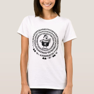 Chicken Pot Holding Calculator Math Teacher Pi Day T-Shirt
