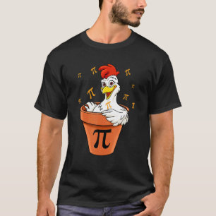 Chicken Pot Pi Day  For Men Women Kids Math Teache T-Shirt