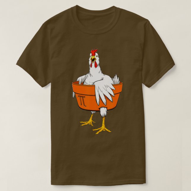 Chicken Pot PI Day  Gift Men Women Kids Math  T-Shirt (Design Front)