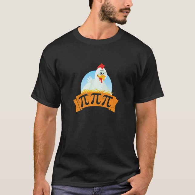 Chicken Pot Pi Day Pie Math  3.14 T-Shirt (Front)