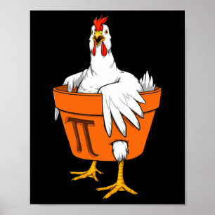 Chicken Pot Pi Day T Shirt Gift Men Women Kids Mat Poster