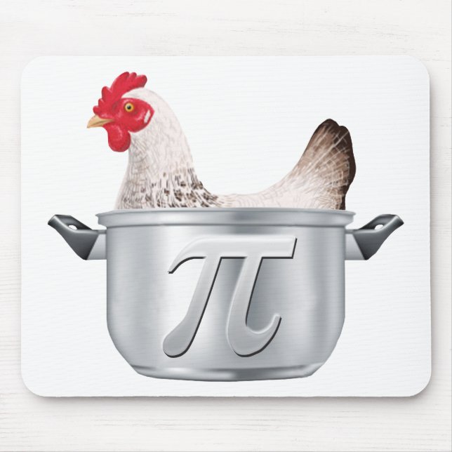 chicken pot pi - Funny Math Mouse Mat (Front)