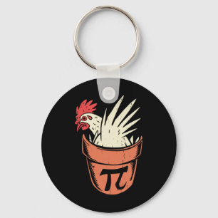 Chicken Pot Pi Funny Math Teacher Pun Pi Day  Key Ring