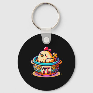 Chicken Pot Pi Funny Pi Day Math  Key Ring