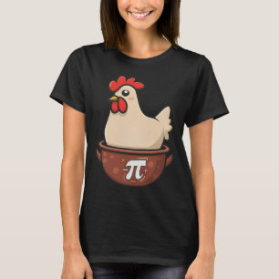 Chicken Pot Pi Funny Pie Day Cartoon Chicken Pot P T-Shirt