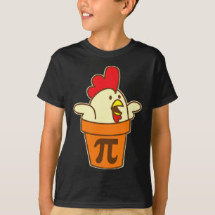 Chicken Pot Pi Geek Pie Mathematics Pun Funny T-Shirt