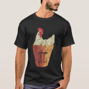 Chicken Pot Pi Math  Animals Farmer T-Shirt