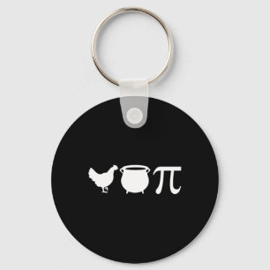 Chicken Pot Pi Pi Day Vintage Retro Math Lover Key Ring