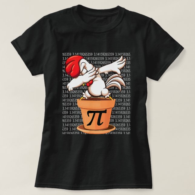 Chicken Pot Pi Shirt Pi Day 2023 Funny Math 3 14 M (Design Front)