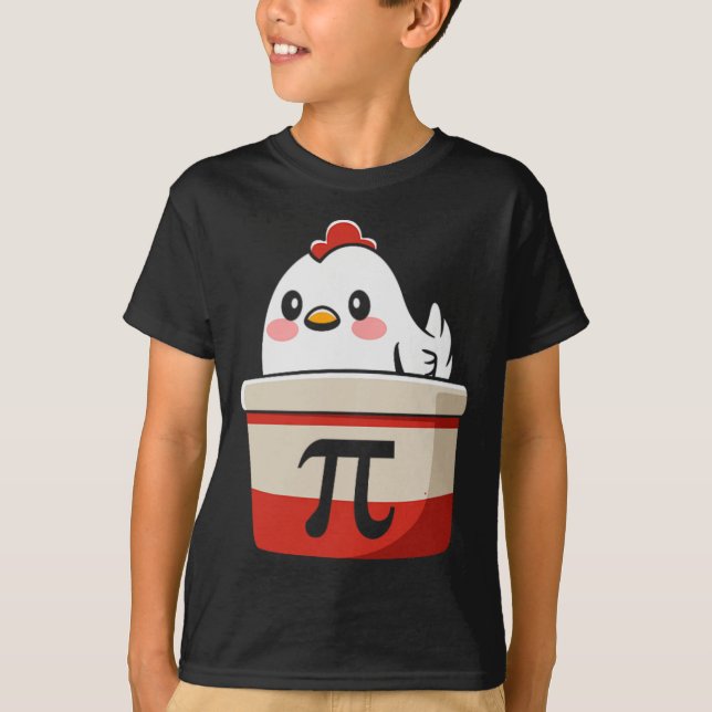 Chicken Pot Pie Funny Math Lover Pun Pi Day Studen T-Shirt (Front)