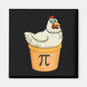 Chicken Pot Pie Funny Math Pun Chicken Pot Pi Magnet