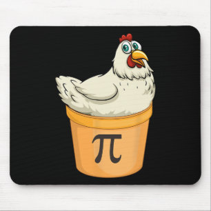 Chicken Pot Pie Funny Math Pun Chicken Pot Pi  Mouse Mat