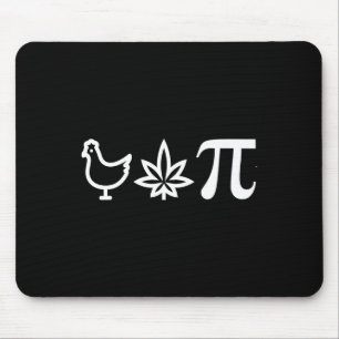 Chicken Pot Pie Pi Day Weed Pun Math Numbers March Mouse Mat