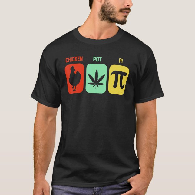 Chicken Pot Pie Three Of My Favourite Things Funny T-Shirt (Front)
