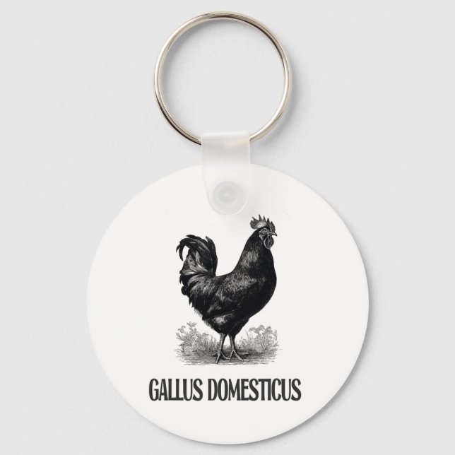 Chicken Poultry Design _4  Key Ring (Front)