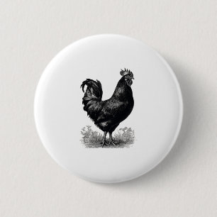 Chicken Poultry Design 6 Cm Round Badge