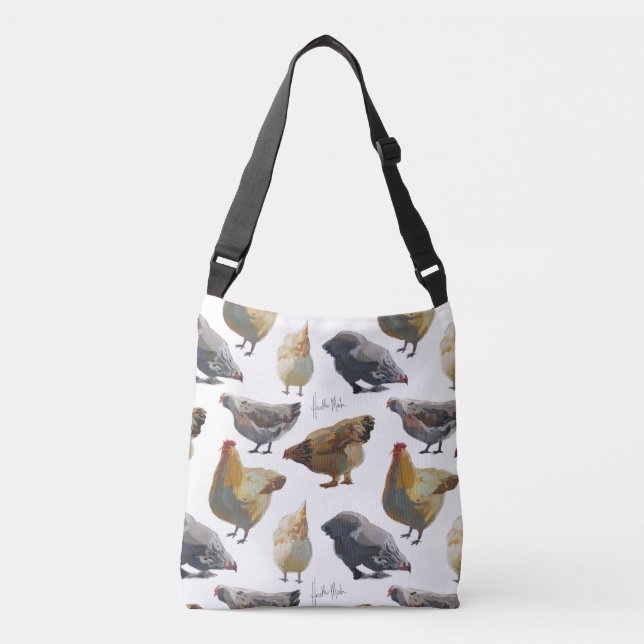 Chicken Print Cross Body Bag (Front)
