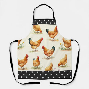 Chicken Print Design Apron