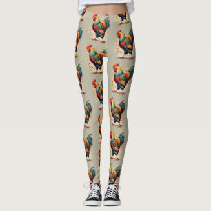 Chicken Print Leggings