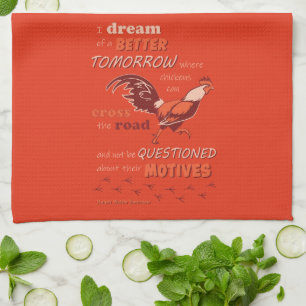 Chicken Quotation Kitchen Towel