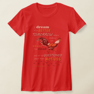 Chicken Quotation Slim Women's T-Shirt