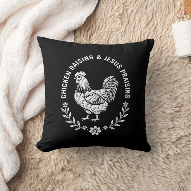 Chicken Raising & Jesus Praising Cushion (Blanket)