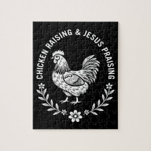 Chicken Raising & Jesus Praising Jigsaw Puzzle