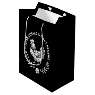 Chicken Raising & Jesus Praising Medium Gift Bag