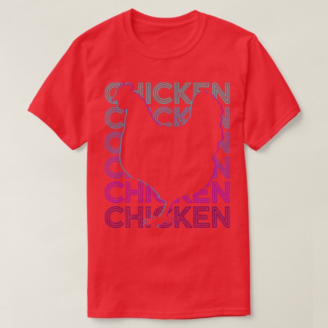 Chicken Retro Gift T-Shirt (Design Front)