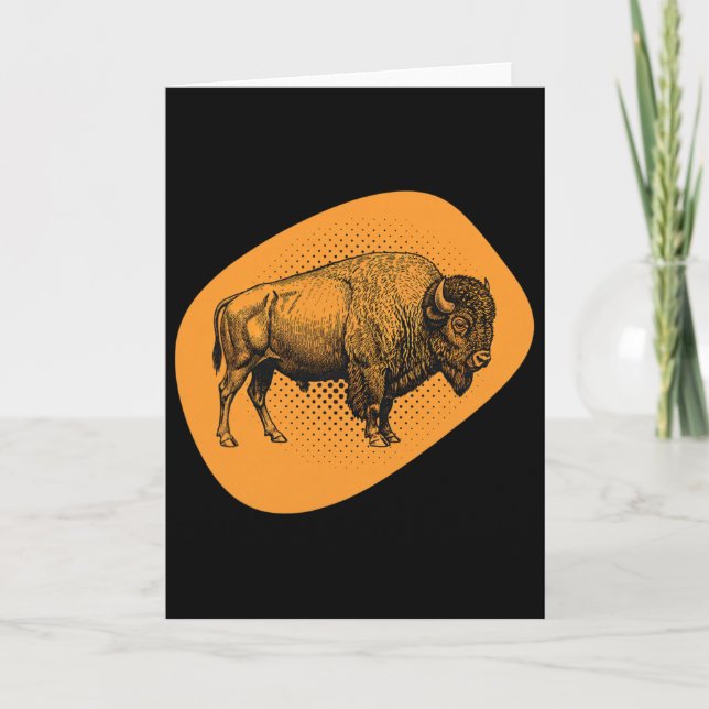 Chicken Rnyard Rebel Bison  Card (Front)