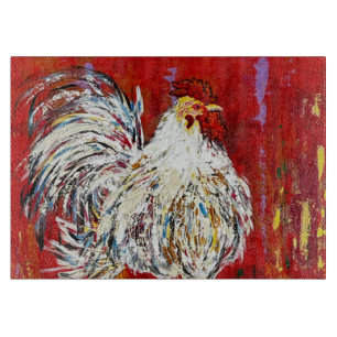 Chicken Rooster Cutting Charcuterie Board