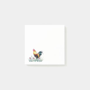 chicken rooster post-it note pads farm house