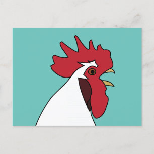 Chicken Rooster Postcard