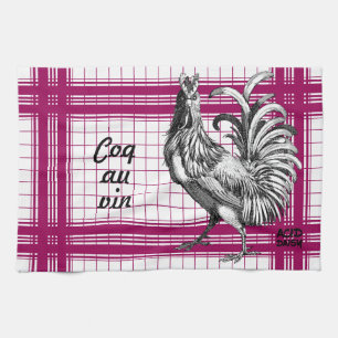 Chicken  Rooster Recipe Kitchen Towel