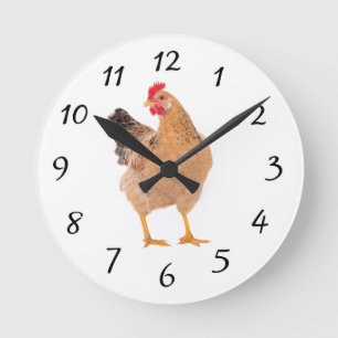 CHICKEN ROOSTER WALL CLOCK