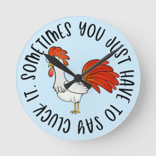 Chicken  round clock