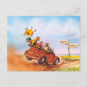 chicken run postcard