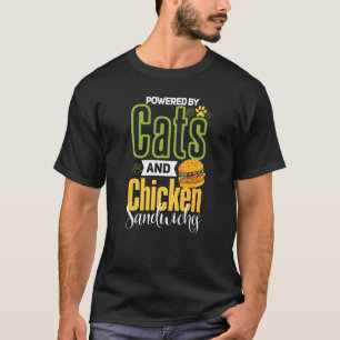 Chicken Sandwich Cat Chicken Burger T-Shirt