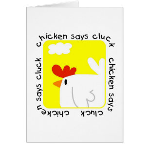 Chicken Says Cluck Tshirts and Gifts