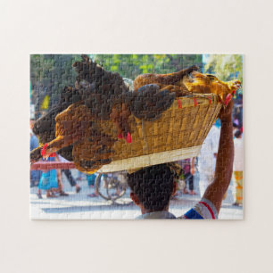 Chicken Sellers Bangladesh. Jigsaw Puzzle