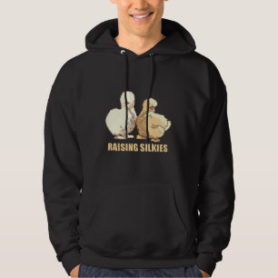 Chicken Silkie Backyard Bantam Farm Raising Hoodie