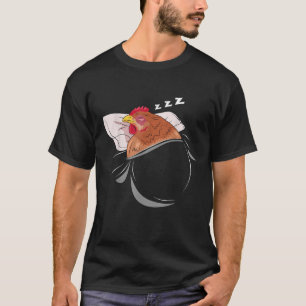 Chicken Sleeping Pajamas Nap PJs Outfit Farmer Gif T-Shirt