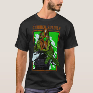 Chicken Soldier Graphic T-shirt