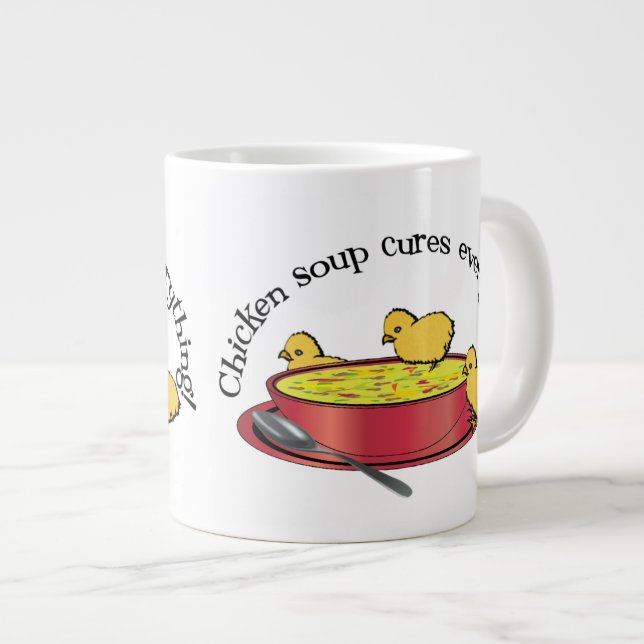 Chicken Soup Cures Anything Speciality Mug (Front Right)
