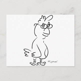 Chicken Specs Postcard