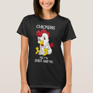 Chicken Spirit Animal Women Chicken Farmer Coop Ch T-Shirt