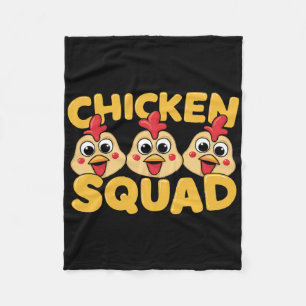 Chicken Squad Design For Chicken Lover Stuff Kids Fleece Blanket
